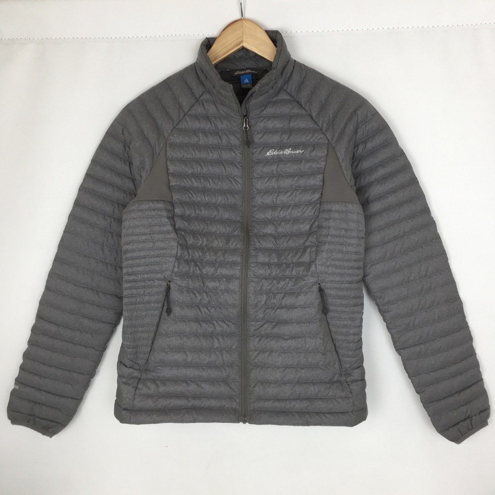 Eddie Bauer 800 First Ascent Storm Down Jacket Women’s Size XS Gray Lightweight